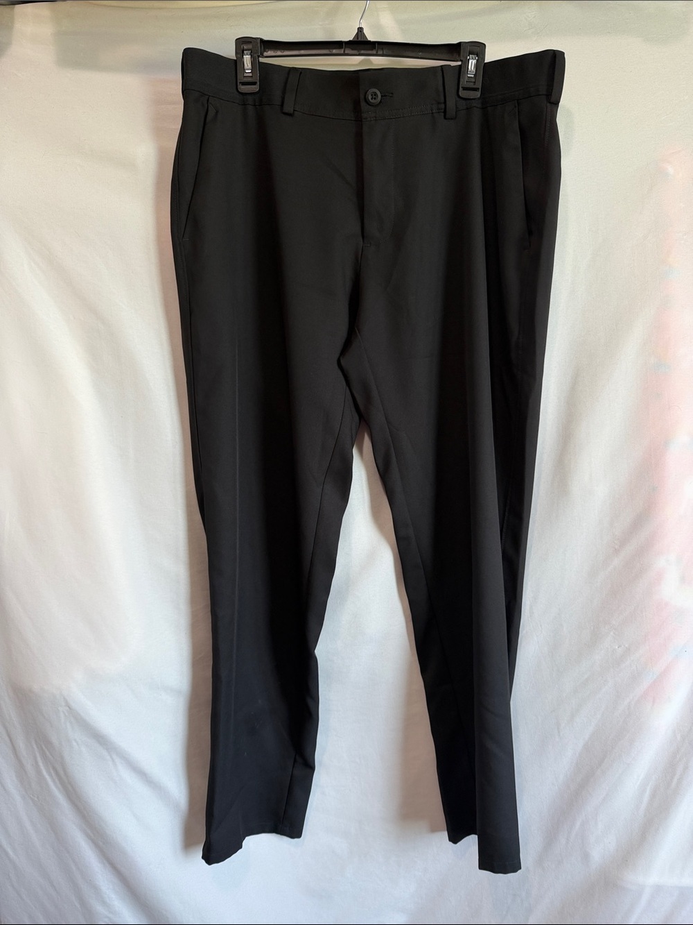 Haggar Black Straight Dress Pants